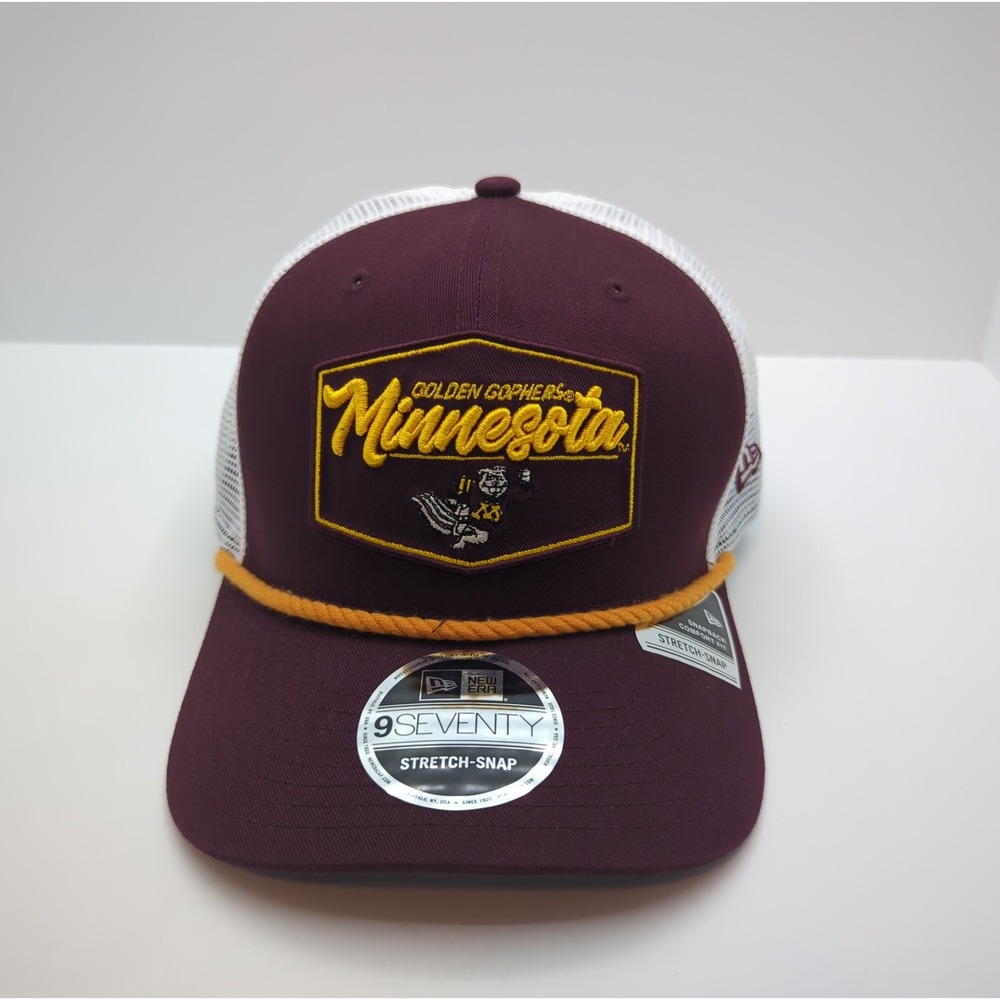 New Era Minnesota Golden Gophers 9SEVENTY Stretch Snap Trucker Hat Maroon White